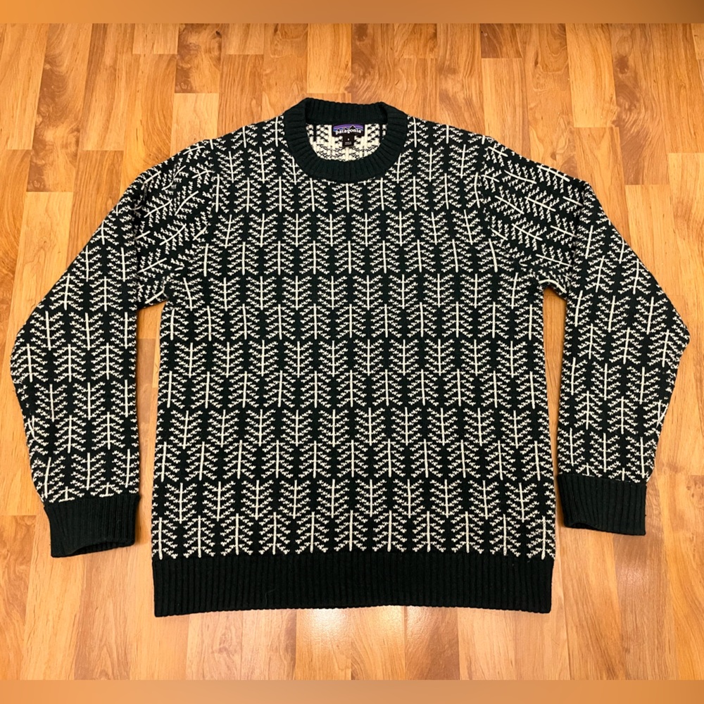 Patagonia Recycled Wool Sweater Men’s Small - Pine / Northern Green